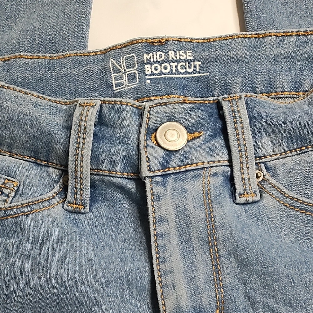 NOBO High Rise Blue Jeans Classic Style - Picture 3 of 11